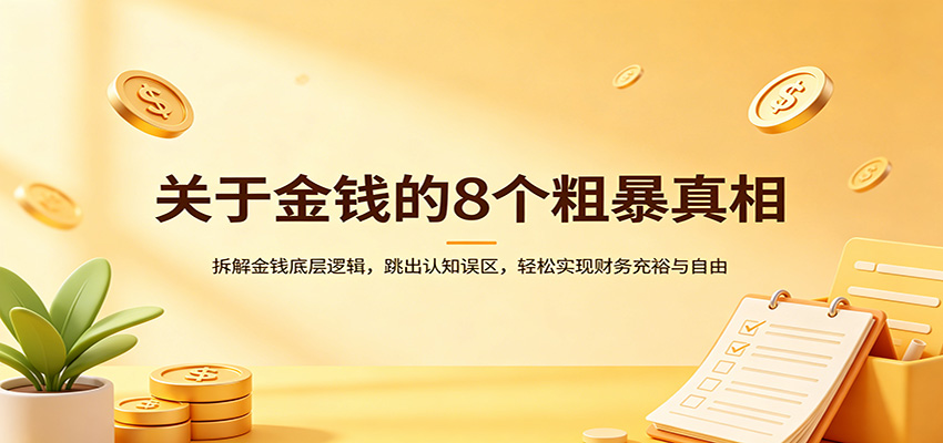 关于金钱的8个粗暴真相：拆解金钱底层逻辑，跳出认知误区，轻松实现财务充裕与自由-LanTi云网创
