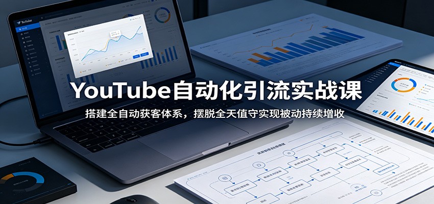 YouTube自动化引流实战课：搭建全自动获客体系，摆脱全天值守实现被动持续增收-LanTi云网创