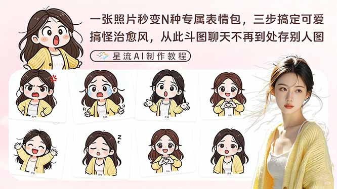 一张照片秒变N种专属表情包，三步搞定可爱搞怪治愈风，从此斗图聊天不再到处存别人图-LanTi云网创