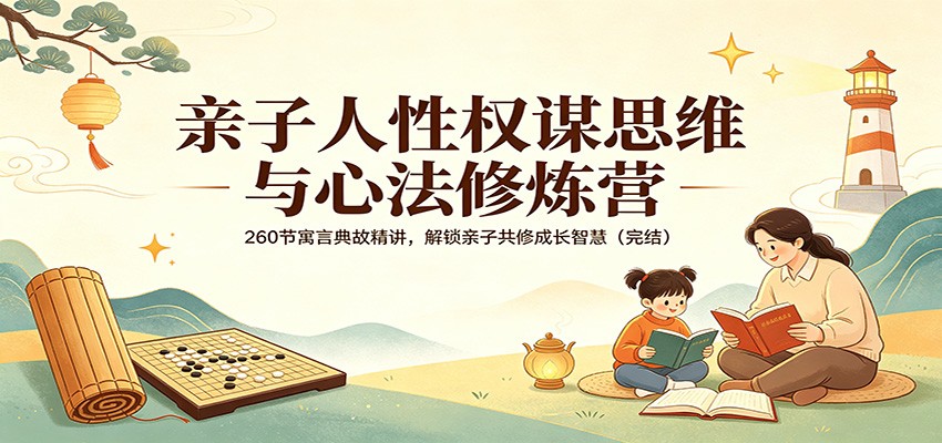 亲子人性权谋思维与心法修炼营：260节寓言典故精讲，解锁亲子共修成长智慧(完结)-LanTi云网创