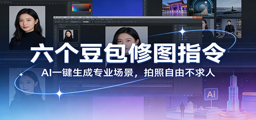 六个豆包修图指令:AI 一键生成专业场景,拍照自由不求人-LanTi云网创