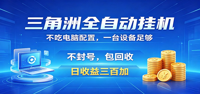 三角洲全自动挂机项目，防封稳账号，日收益300+，收益全程包回收，省心稳赚-LanTi云网创