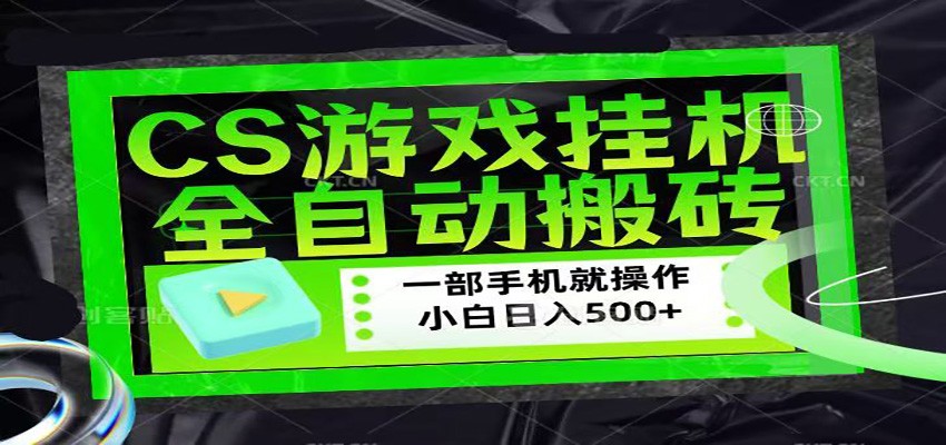 CSGO游戏挂机捡漏搬砖，超稳定的项目，带领1000+小白实现日入500+-LanTi云网创