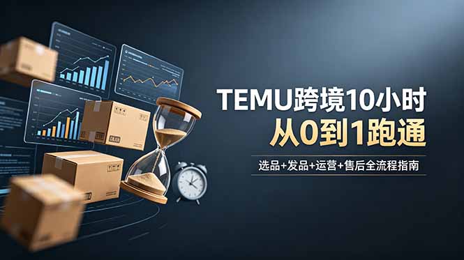 想做TEMU跨境但不知从何下手？选品+发品+运营+售后，10小时从0到1跑通-LanTi云网创