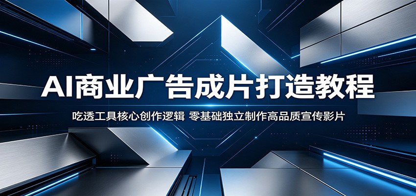 AI商业广告成片打造教程：吃透工具核心创作逻辑，零基础独立制作高品质宣传影片-LanTi云网创