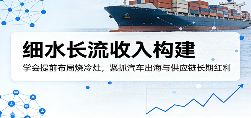 付费文章:细水长流收入构建,学会提前布局烧冷灶,紧抓汽车出海与供应链长期红利-LanTi云网创
