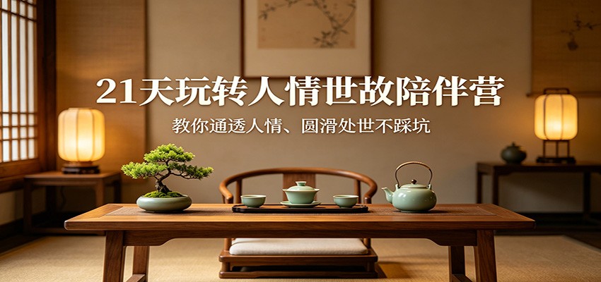21天玩转人情世故陪伴营：教你通透人情、圆滑处世不踩坑-LanTi云网创
