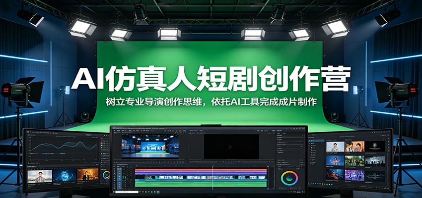 AI仿真人短剧创作营：树立专业导演创作思维，依托AI工具完成成片制作-LanTi云网创