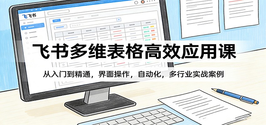 飞书多维表格高效应用课：从入门到精通，界面操作，自动化，多行业实战案例-LanTi云网创