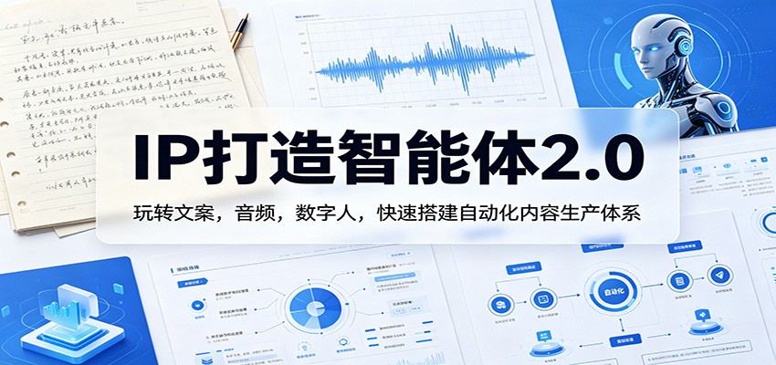 IP打造智能体2.0：玩转文案，音频，数字人，快速搭建自动化内容生产体系-LanTi云网创