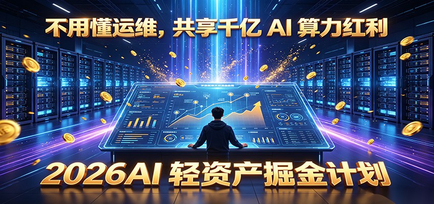 不用懂运维，共享千亿 AI 算力红利，2026AI 轻资产掘金计划-LanTi云网创