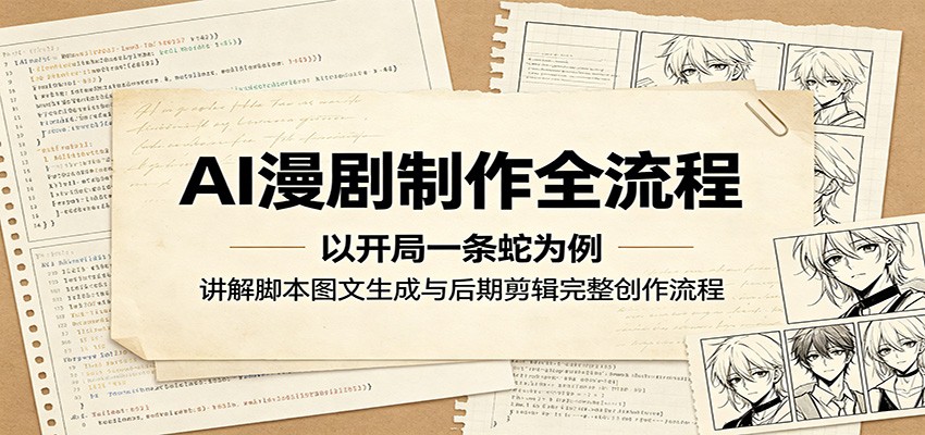 AI漫剧制作全流程：以开局一条蛇为例，讲解脚本图文生成与后期剪辑完整创作流程-LanTi云网创
