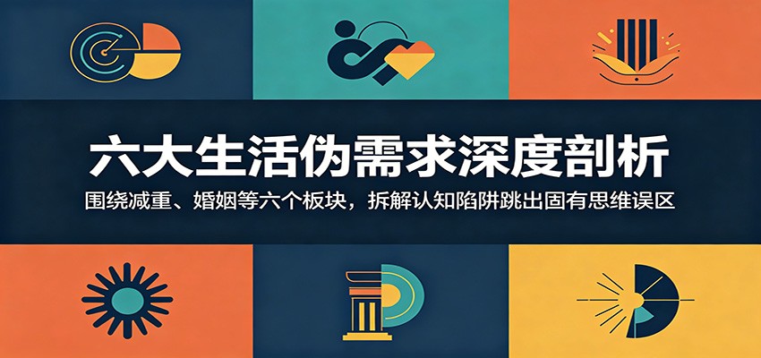 六大生活伪需求深度剖析：围绕减重、婚姻等六个板块，拆解认知陷阱跳出固有思维误区-LanTi云网创
