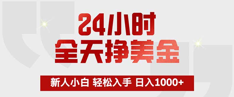 24小时全天挣美金，新人小白轻松入手，长期稳定，日入1000+-LanTi云网创