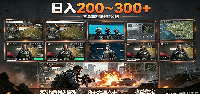 日入200~300+ 三角洲全自动搬砖项目，新手零门槛即可无脑入手-LanTi云网创