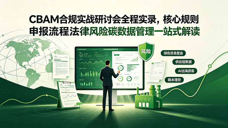 CBAM合规实战研讨会全程实录，核心规则申报流程法律风险碳数据管理一站式解读-LanTi云网创
