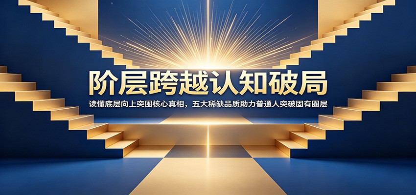 阶层跨越认知破局：读懂底层向上突围核心真相，五大稀缺品质助力普通人突破固有圈层-LanTi云网创