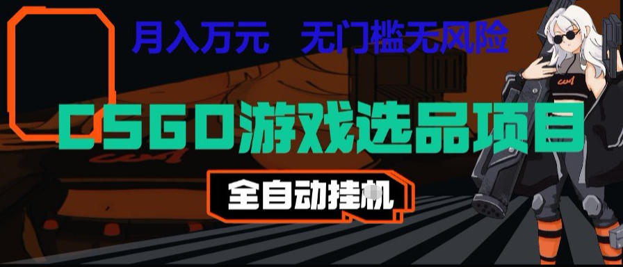 CSGO游戏自动扫货项目，全自动运行，月入1W，无风险，长期稳定可以做【揭秘】-LanTi云网创