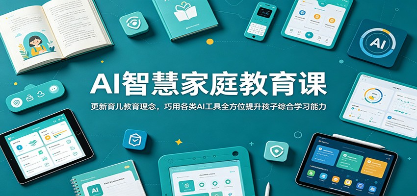 AI智慧家庭教育课：更新育儿教育理念，巧用各类AI工具全方位提升孩子综合学习能力-LanTi云网创