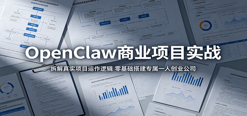 OpenClaw商业项目实战：拆解真实项目运作逻辑，零基础搭建专属一人创业公司-LanTi云网创