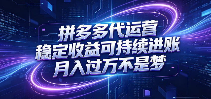 拼多多代运营，小白也能轻松月入过万，真实运营数据可查，全托管代运营-LanTi云网创