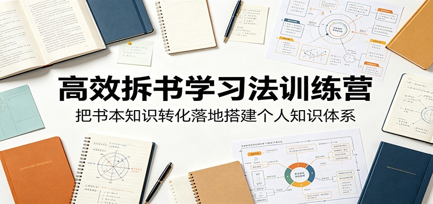 高效拆书学习法训练营，把书本知识转化落地搭建个人知识体系-LanTi云网创