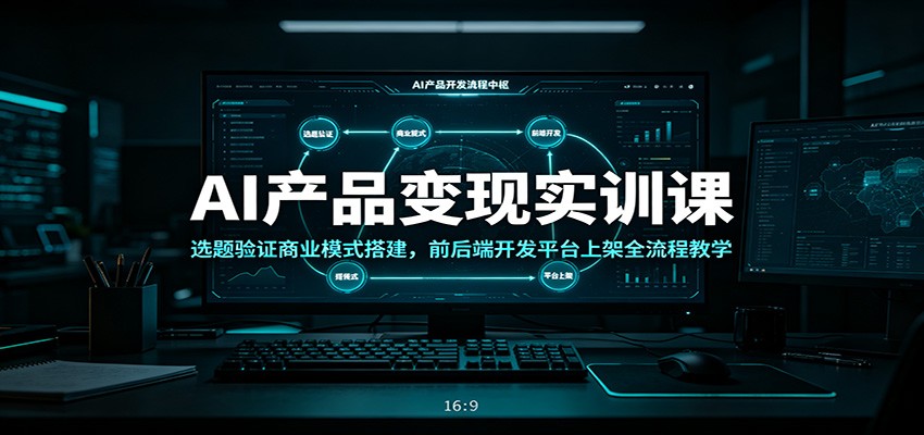 AI产品变现实训课：选题验证商业模式搭建，前后端开发平台上架全流程教学-LanTi云网创