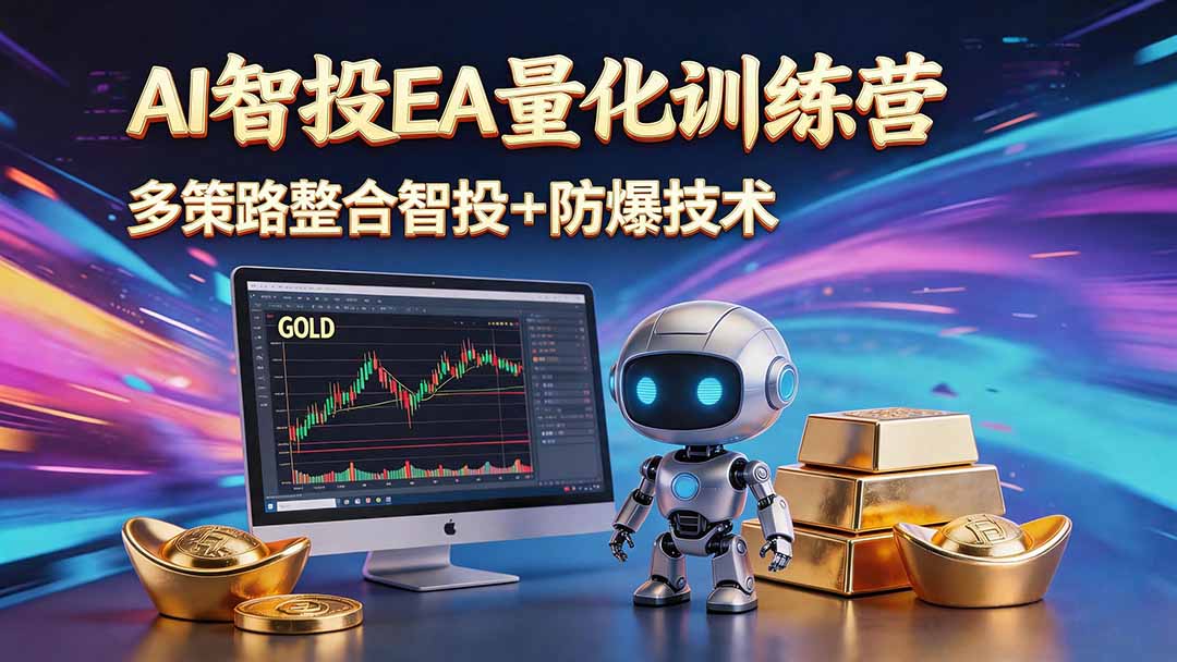 AI智投EA量化运营技术，自动化黄金操盘技术，小白也可以轻松上手日入1000+-LanTi云网创