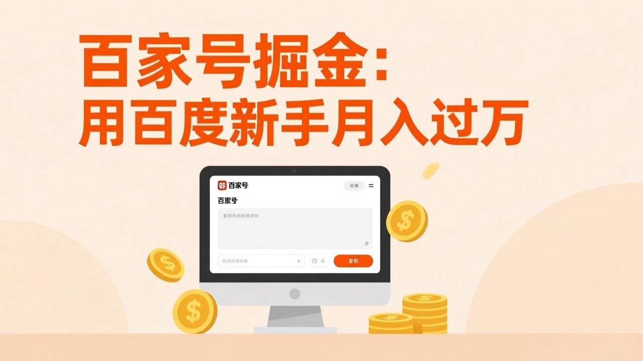百家号掘金：用百度新手月入过万，日入300，无需引流，全新手机搬砖项目-LanTi云网创