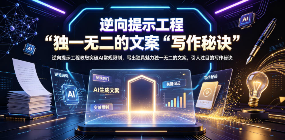 逆向提示工程教您突破AI常规限制，写出独具魅力独一无二的文案，引人注目的写作秘诀【原创双语字幕】-LanTi云网创
