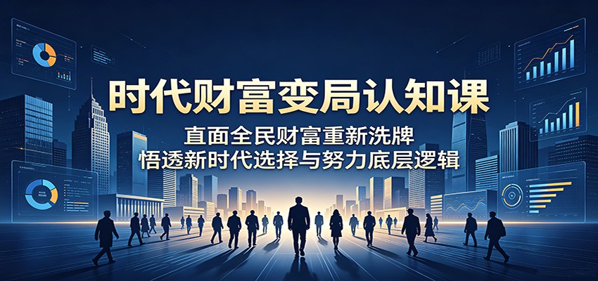 时代财富变局认知课：直面全民财富重新洗牌，悟透新时代选择与努力底层逻辑-LanTi云网创