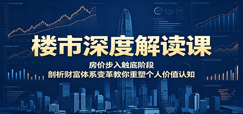 楼市深度解读课:房价步入触底阶段,剖析财富体系变革教你重塑个人价值认知-LanTi云网创