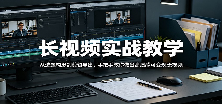 长视频实战教学,从选题构思到剪辑导出,手把手教你做出高质感可变现长视频-LanTi云网创