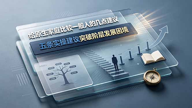 付费文章：给原生家庭比较一般人的几点建议，五条实操建议突破阶层发展困境-LanTi云网创