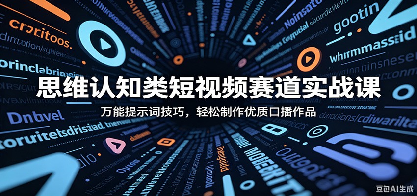 思维认知类短视频赛道实战课：万能提示词技巧，轻松制作优质口播作品-LanTi云网创