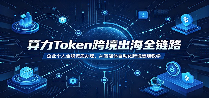 算力Token跨境出海全链路：企业个人合规资质办理，AI智能体自动化跨境变现教学-LanTi云网创