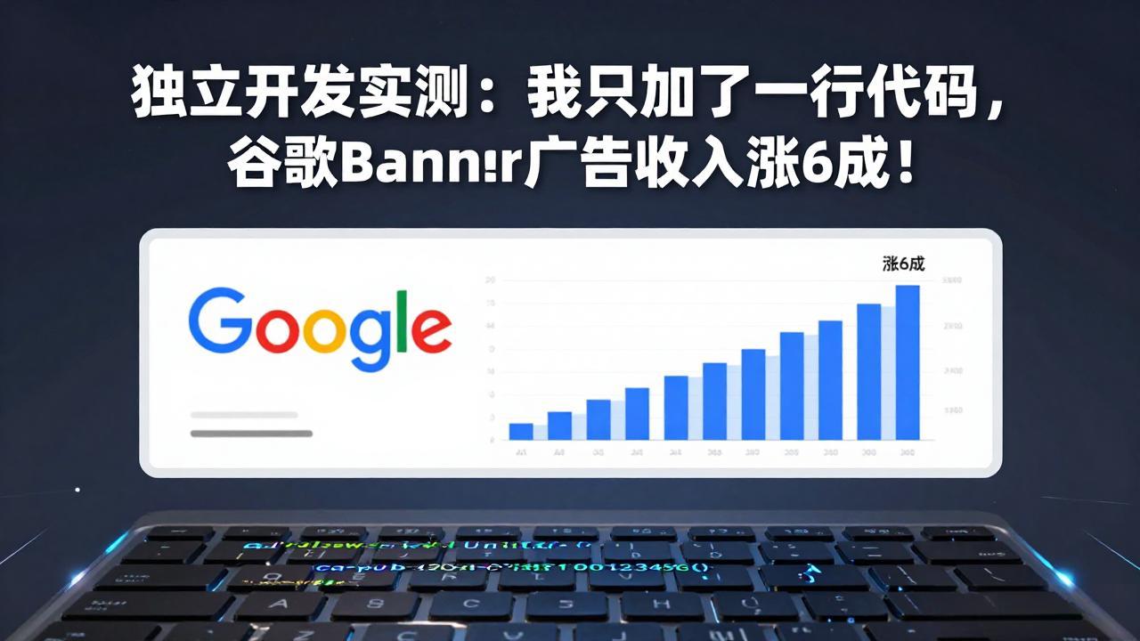 付费文章：独立开发实测：我只加了一行代码，谷歌Banner广告收入涨6成！-LanTi云网创