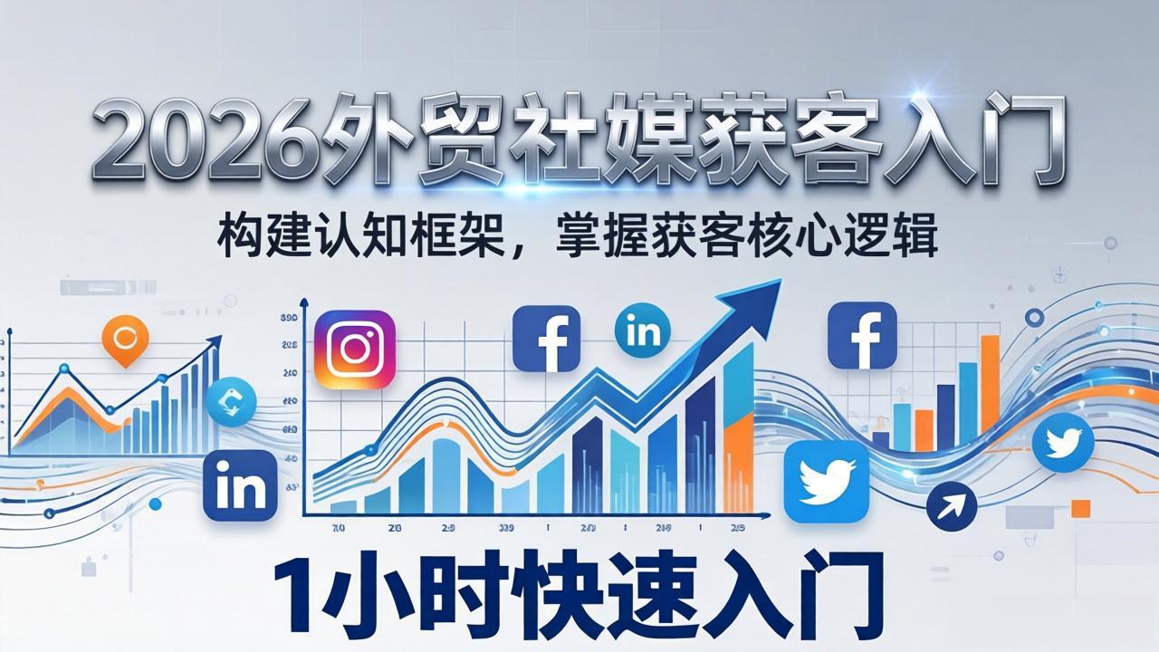 2026 外贸社媒获客入门：1小时搭建认知框架，新手快速开启社媒获客之路-LanTi云网创