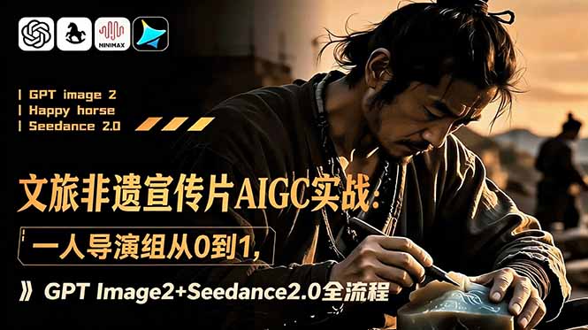 文旅非遗宣传片AIGC实战：一人导演组从0到1，GPT Image2+Seedance2.0全流程-LanTi云网创