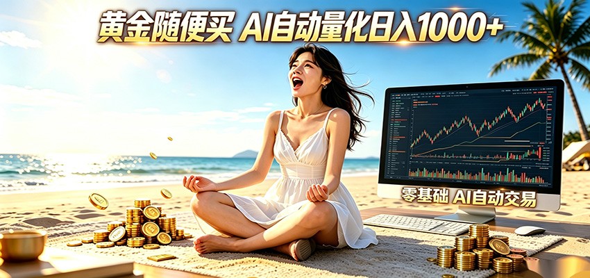 黄金随便买？AI自动外汇量化交易 在家当皇帝 日入1000+-LanTi云网创