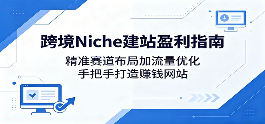 跨境Niche建站盈利指南:精准赛道布局加流量优化,手把手打造赚钱网站-LanTi云网创
