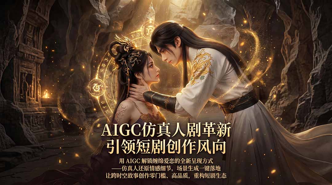 AIGC 仿真人短剧创作革新，解锁仙侠爱恋全新呈现，一键出高质场景，零门槛打造爆款剧集-LanTi云网创