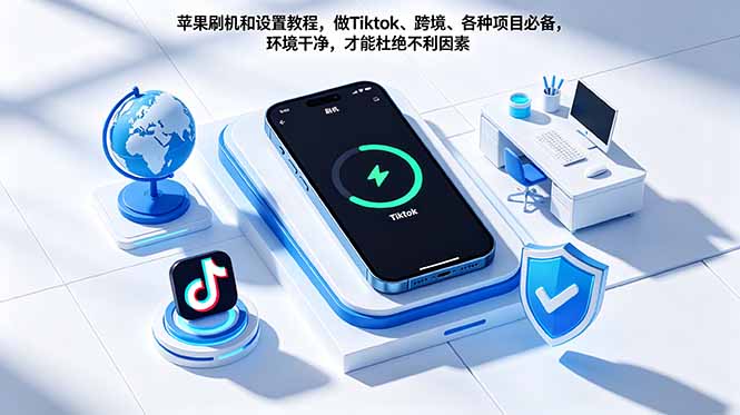 苹果刷机和设置教程，做Tiktok、跨境、各种项目必备，环境干净，才能杜绝不利因素-LanTi云网创