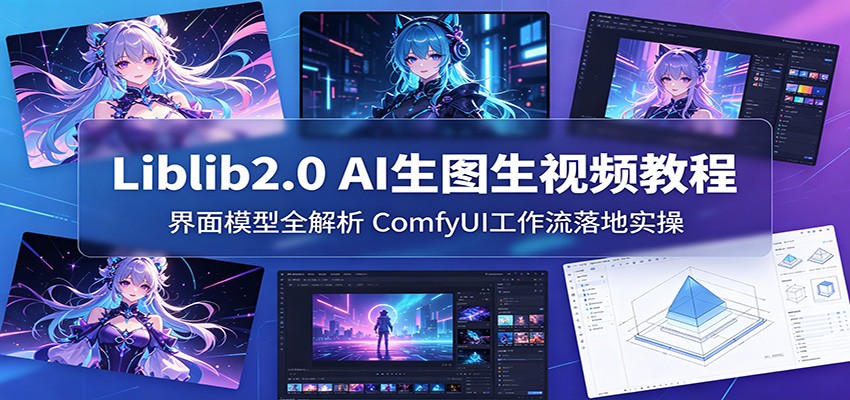 Liblib2.0 AI生图生视频教程：界面模型全解析，ComfyUI工作流落地实操-LanTi云网创