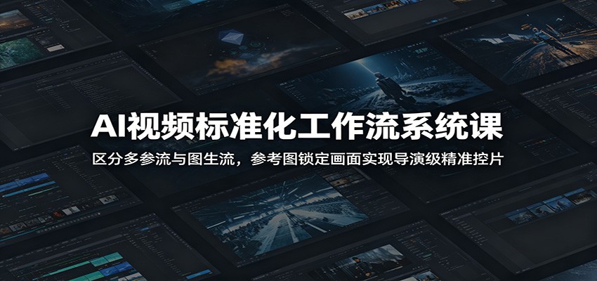 AI视频标准化工作流系统课：区分多参流与图生流，参考图锁定画面实现导演级精准控片-LanTi云网创