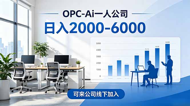2026创业新风口—OPC一人公司模式震撼首发！日收益2000-6000+，项目绿色长久，安全稳健，合…-LanTi云网创