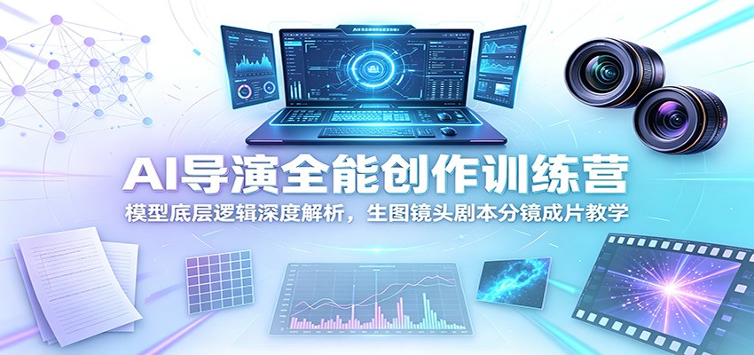AI导演全能创作训练营：模型底层逻辑深度解析，生图镜头剧本分镜成片教学-LanTi云网创