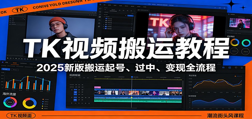 TK视频搬运教程：2025新版搬运起号、过中、变现全流程-LanTi云网创