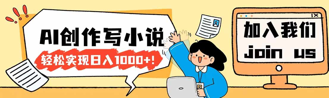 26年最新风口项目AI工具创作写小说，轻松实现日入1000+-LanTi云网创