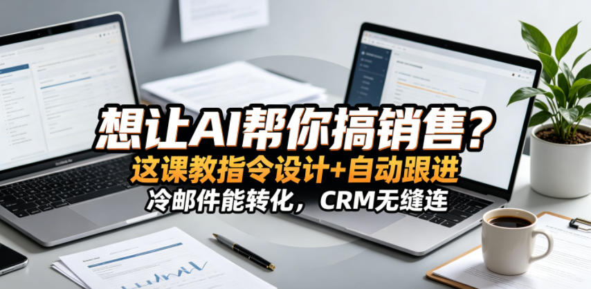 想让AI帮你搞销售？这课教指令设计+自动跟进，冷邮件能转化，CRM无缝连！【原创双语字幕】-LanTi云网创